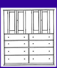 A drawing of Shaker furniture design.